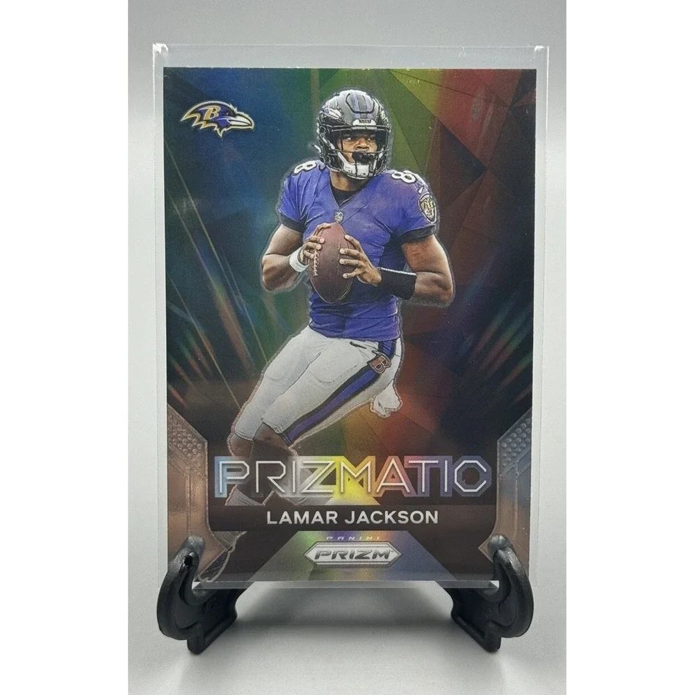2023 Panini Prizm NFL Lamar Jackson Prizmatic Insert SP Baltimore Ravens‎ MVP